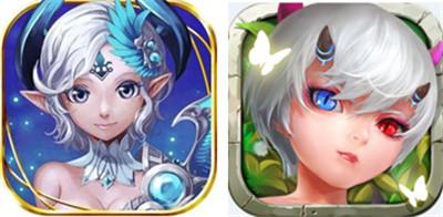 日版icon（左）和国内icon（右）对比