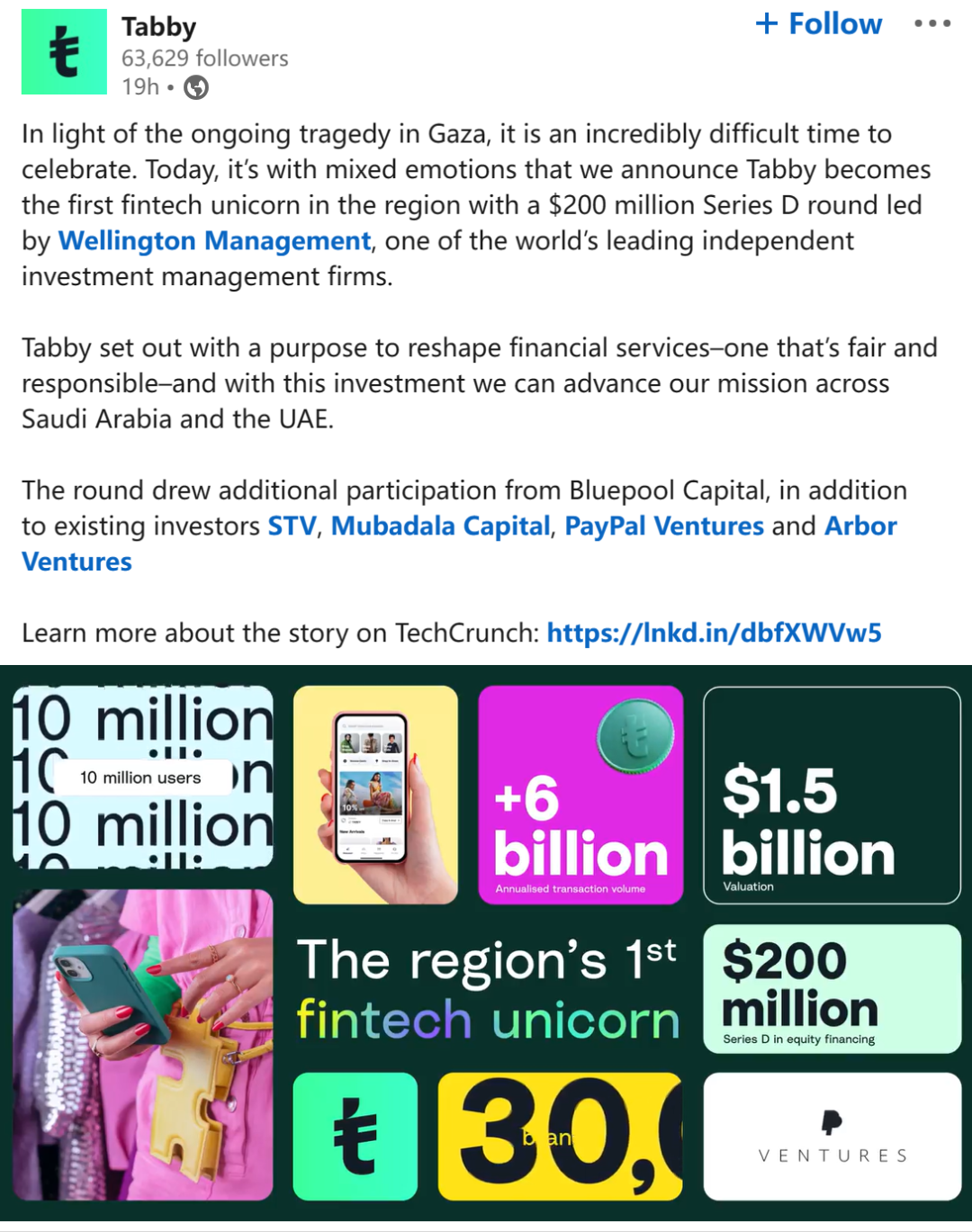 中东又一独角兽诞生，先买后付公司Tabby估值达到15亿美元