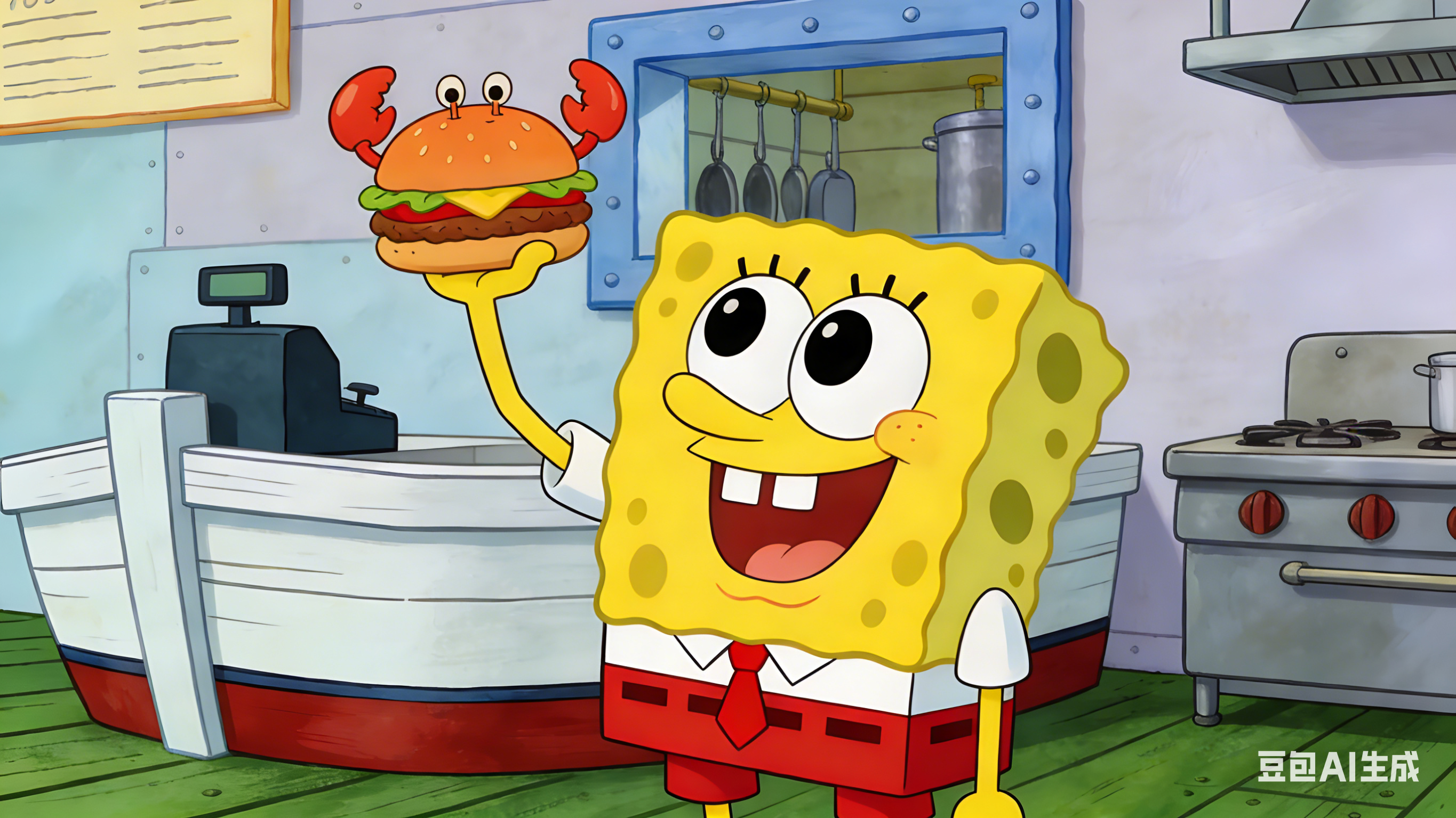 海绵宝宝粉丝跟Sora玩起了猫鼠游戏