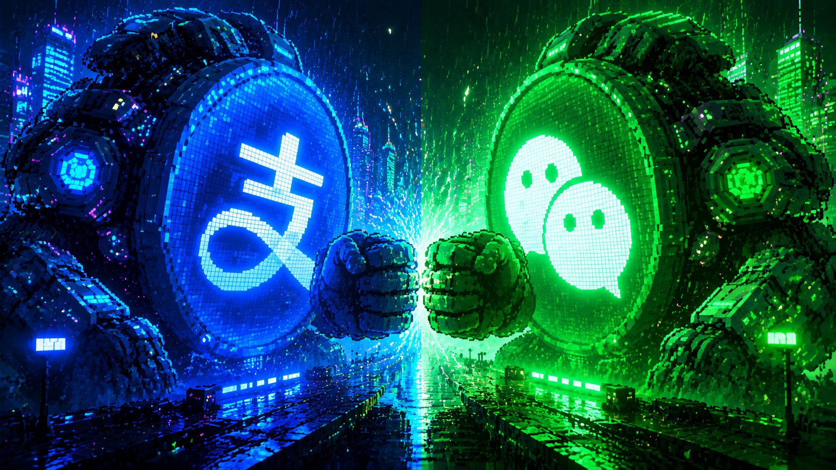 微信撞上支付宝