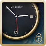 Luxury Clock CM Locker Theme